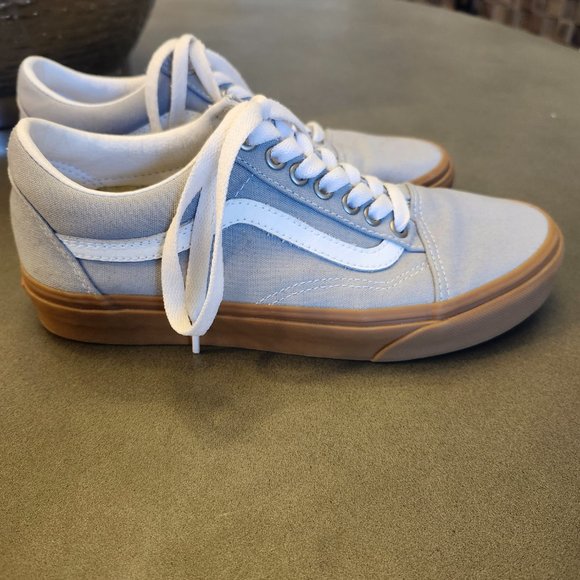 Vans Old Skool Canvas Sneaker - Size 8 - Light Grey - Picture 4 of 8